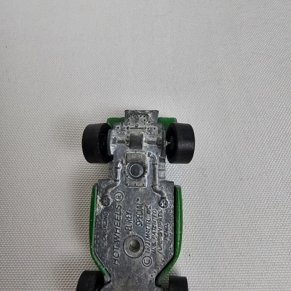 Vintage Hot Wheels Redline 1973 El Rey Special Dunlop Green Hong Kong Bent axel - Picture 8 of 8